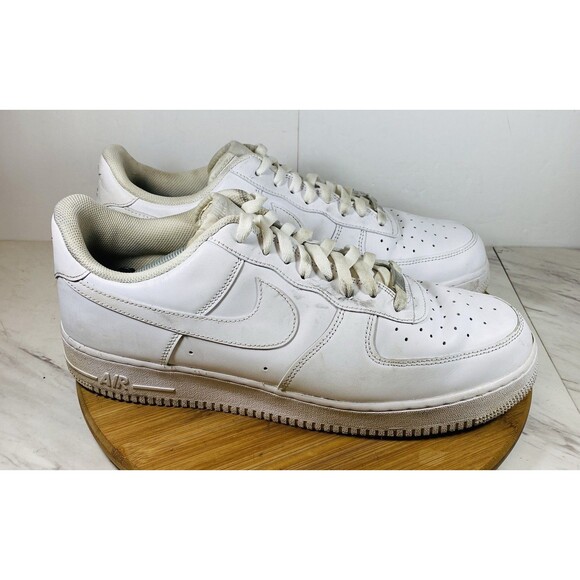 Nike Air Force 1 White Leather CW2288-111 Men’s Size 14US Athletic - Picture 2 of 6
